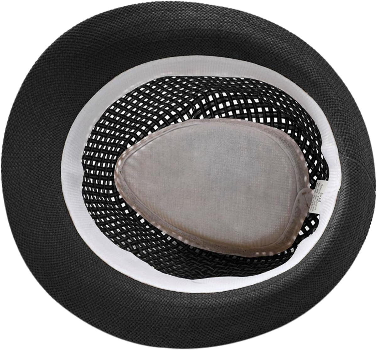 Mens 1920S Panama Fedora Hat Women Summer Mesh Straw Sun Hat Short Brim Cuban Trilby Derby Jazz Cap Packable Beach Dad Hat