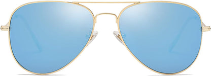 Classic Aviator Polarized Sunglasses for Men Women Vintage Retro Style
