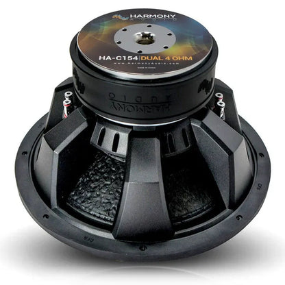Harmony Audio HA-C154 Car Stereo Competition Carbon 15" Sub 2800W Dual 4 Ohm Subwoofer New