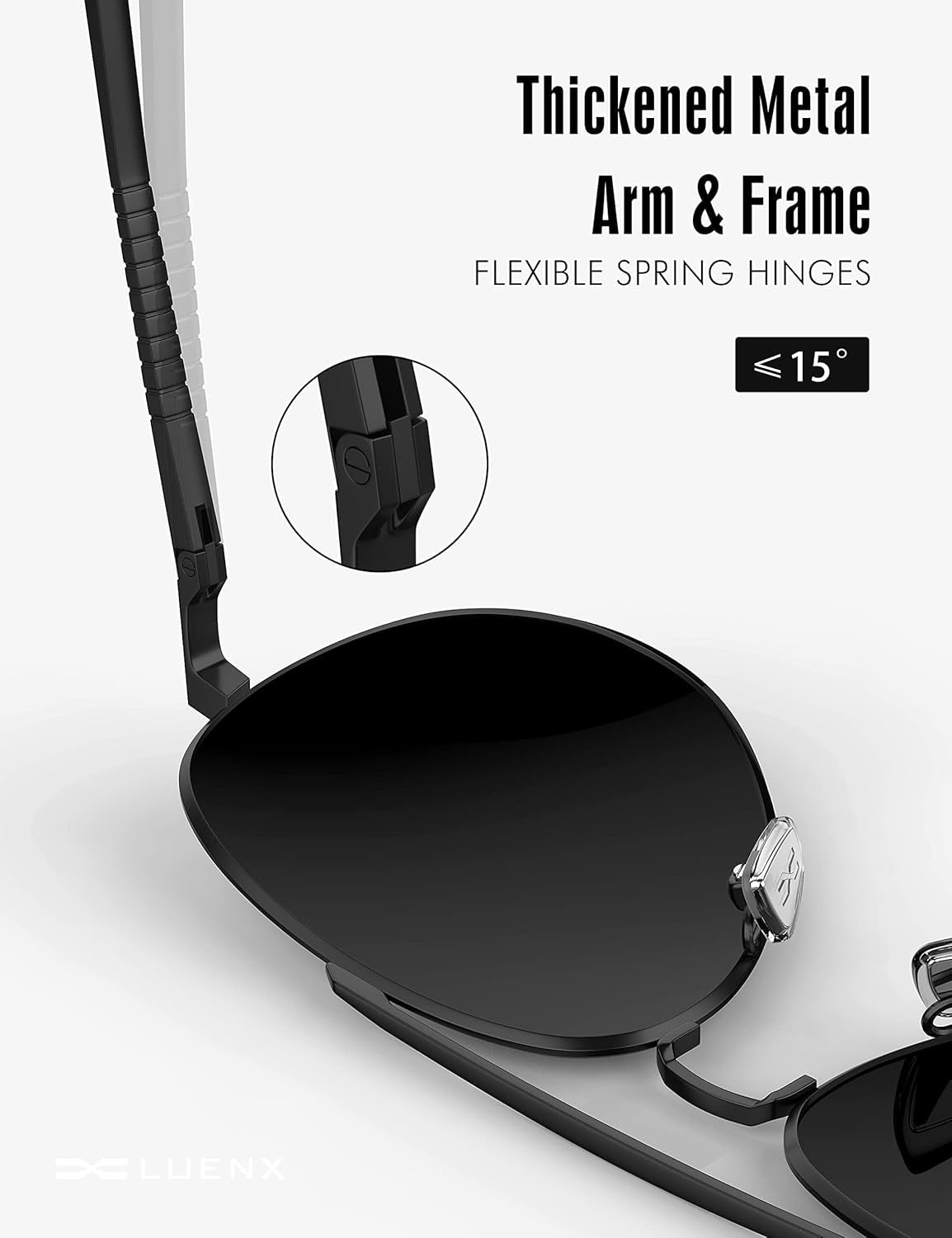 Aviator Sunglasses for Men Women Polarized Driving Classic Shades - UV 400 Protection with Accessories 60MM