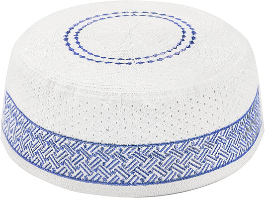 Men Muslim Prayer Kufi Hat Prayer Headwear Cap Islamic Beanie Skull Cap Embroidery Kofia Topi Sun Hat