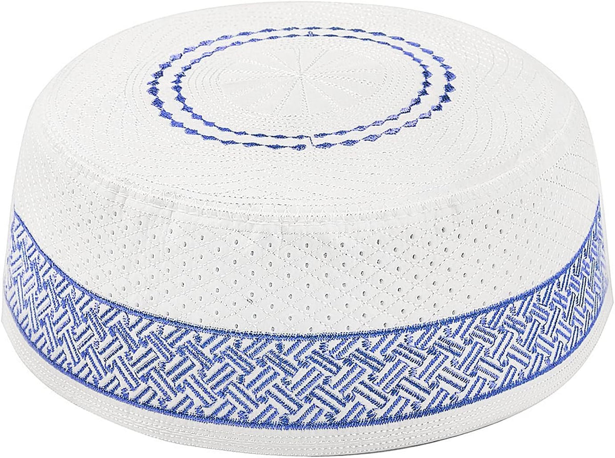 Men Muslim Prayer Kufi Hat Prayer Headwear Cap Islamic Beanie Skull Cap Embroidery Kofia Topi Sun Hat