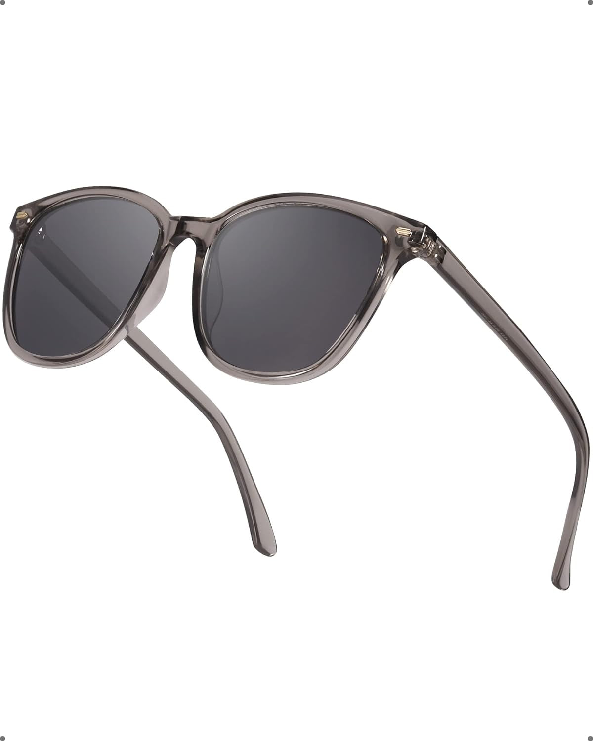 Polarized Sunglasses for Women, Square Mirrored Trendy Shades with UV Protection Reduce Glare Sun Glasses