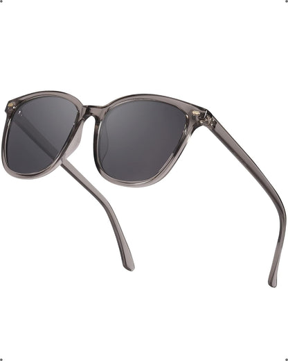 Polarized Sunglasses for Women, Square Mirrored Trendy Shades with UV Protection Reduce Glare Sun Glasses