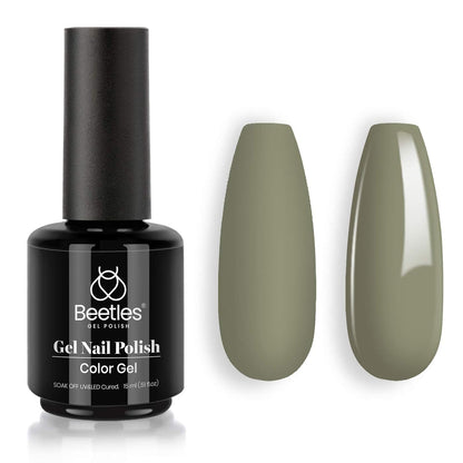 Beetles Gel Nail Polish, 1 Pcs 15ml White Color Soak Off Gel Polish Nail Art Manicure Salon DIY Gel Nail Design Decoration at Home Nail Lamp Needed Nails Minicure Kit Gift