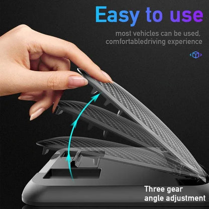 Carbon Fiber Car Phone Holder Dashboard Cell Phone Holder Desktop Mount Support Bracket Universal 3 to 7 Inch Mobile Phone Stand For IPhone XR XS MAX GPS