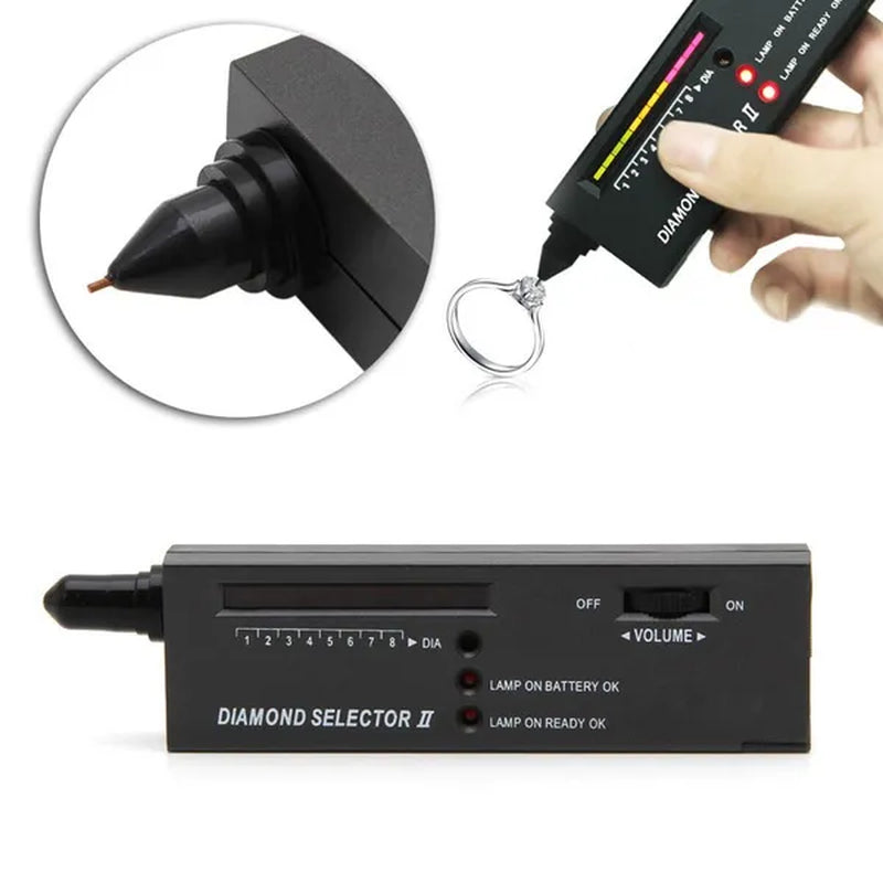 Professional Diamond Tester LED Diamond Indicator Gemstone Jewelry Gems Selector Diamond Tester Pen Tool