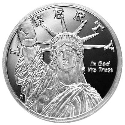 1/4 Troy Oz STATUE of LIBERTY Silver Round, .999 Pure Bullion Masters Coins