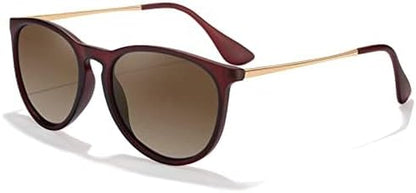 Polarized Sunglasses for Women Men - Trendy 2024 Vintage Classic Retro Round Mirrored Lens Designer Style