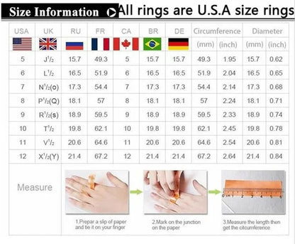 Gold Fashion Luxury Popular Emerald Green Zircon Female Diamond Ring