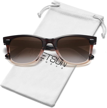 Polarized Sunglasses for Women Men Classic Retro Square Frame Driving Trendy Sun Glasses UV Protection
