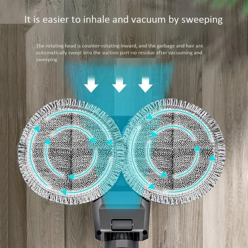 Electric Wet Dry Mopping Head for Dyson V7 V8 V10 V11 V15 Replaceable Parts with Water Tank Mop Head Mop Pads Water Cup