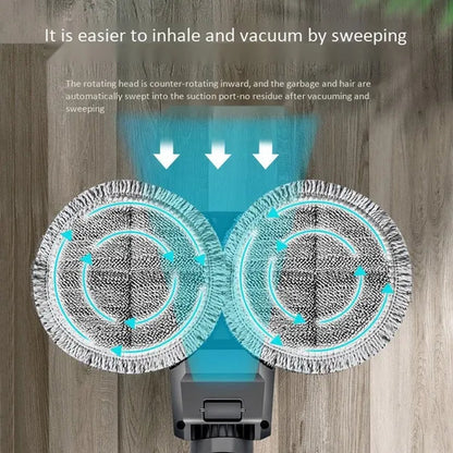 Electric Wet Dry Mopping Head for Dyson V7 V8 V10 V11 V15 Replaceable Parts with Water Tank Mop Head Mop Pads Water Cup