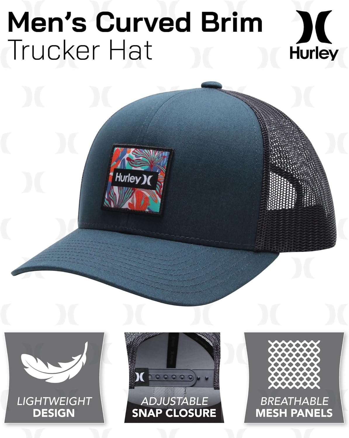 Men'S Caps - Curved Brim Baseball Caps for Men with Snap Back Closure