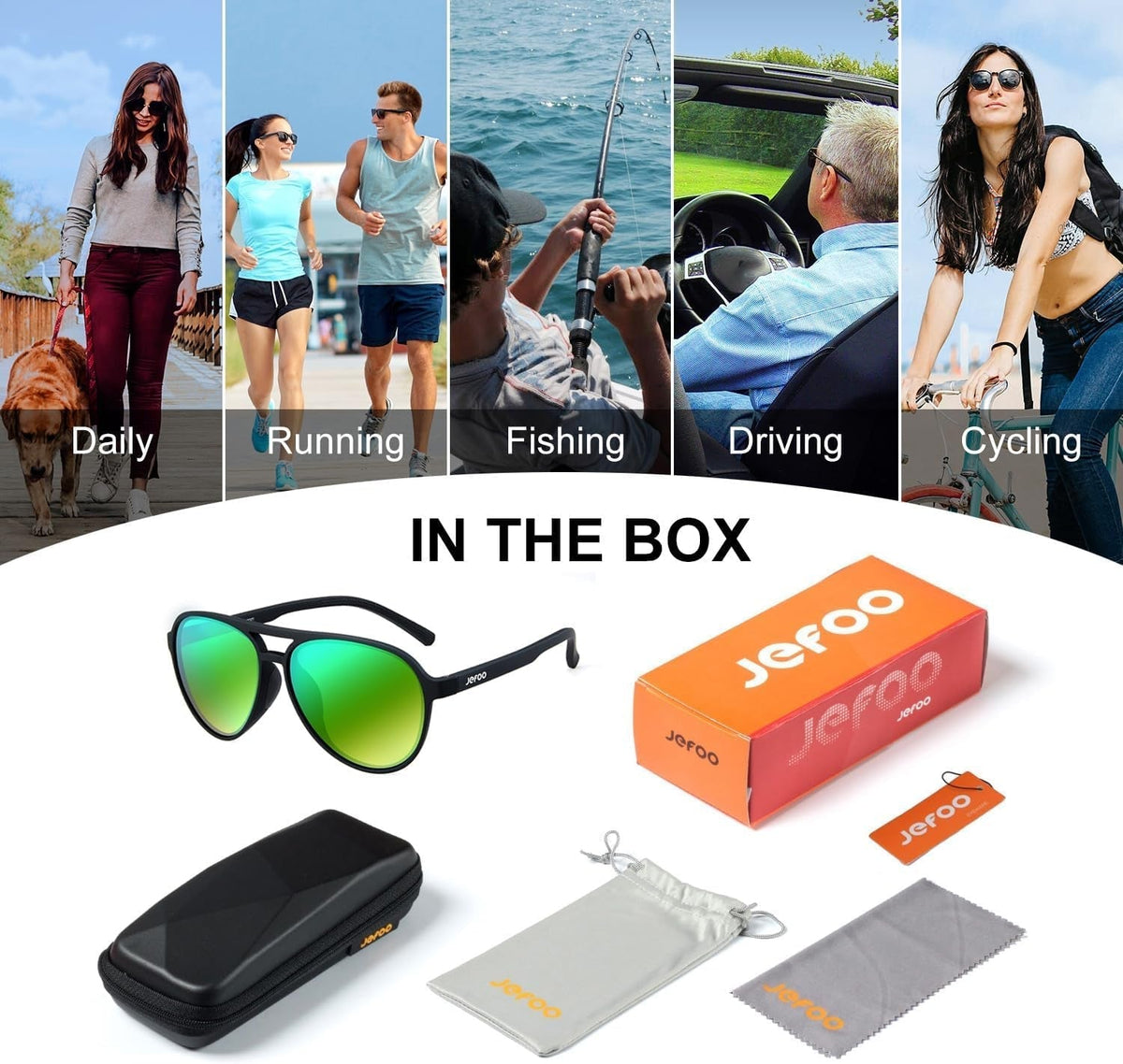 Polarized Aviator Sunglasses for Women Men Retro Trendy Sports Sunglasses for Outdoor UV400 Protection