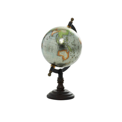10 In. Brown Mango Wood Decorative Globe