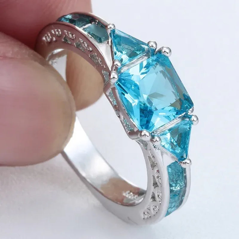 Women's Fashion ring Bride Engagement Wedding Ring Jewelry Size 5 6 7 8 9 10 11