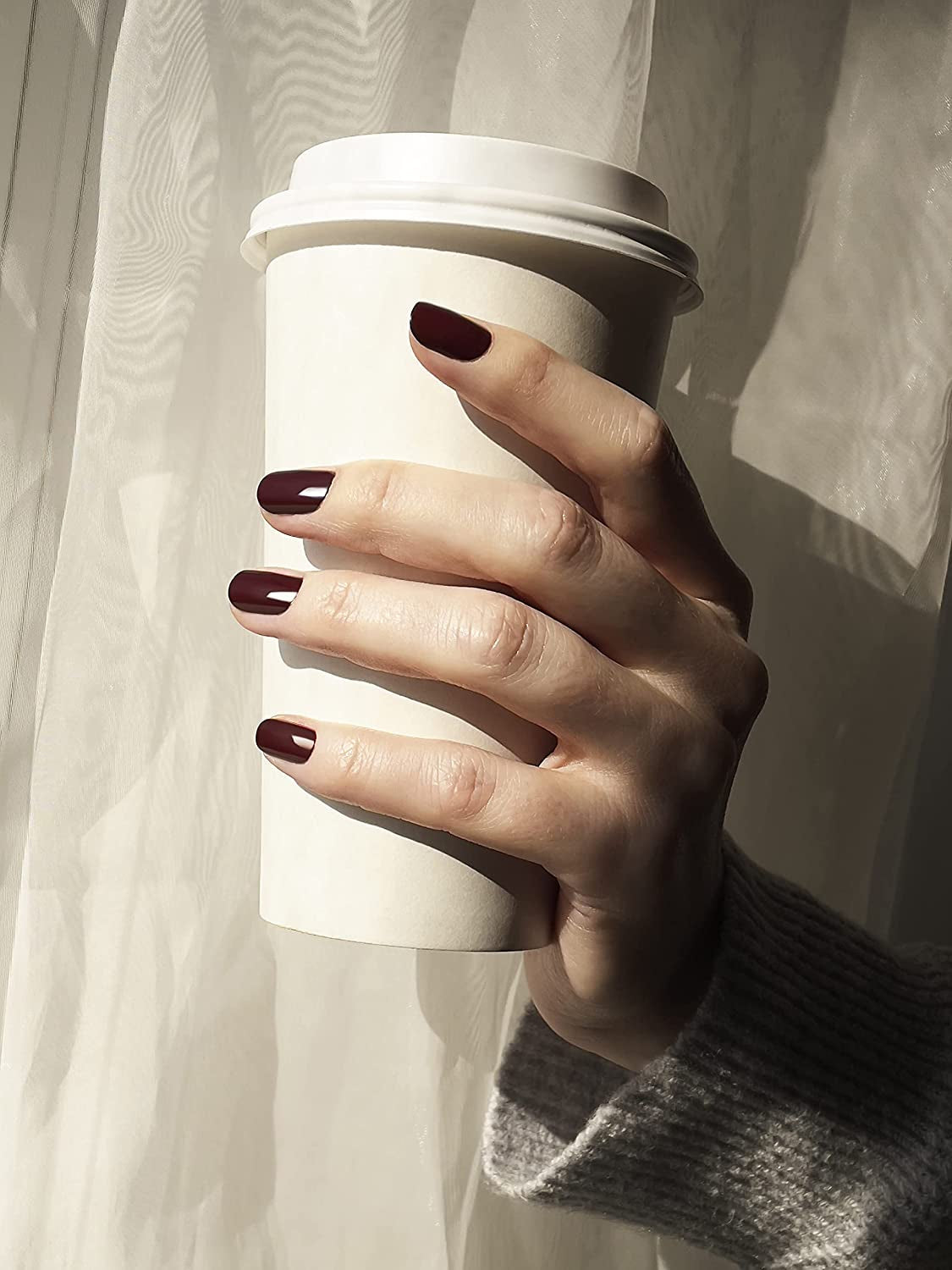 Nail Polish, Cream Finish, Bold and Boulder, Burgundy Red, 8-Free Vegan, 0.46 fl. oz.
