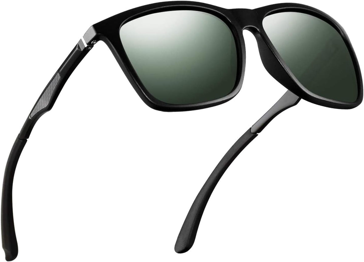 Polarized Sunglasses for Men Aluminum Mens Sunglasses Driving Rectangular Sun Glasses for Men/Women