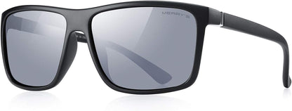 Rectangular Polarized Sports Sunglasses for Men Women Cycling Driving Fishing UV400 Protection S8225