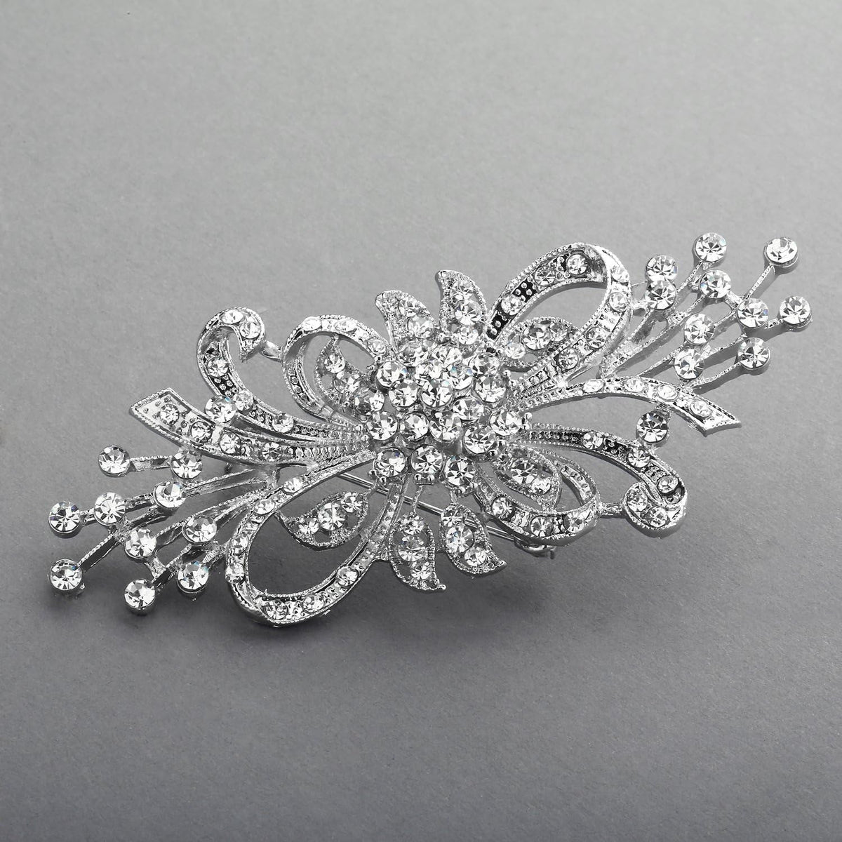 Antique Crystal Bridal Brooch Pin for Weddings, Bridesmaid, Mother of the Bride Jewelry Accessory