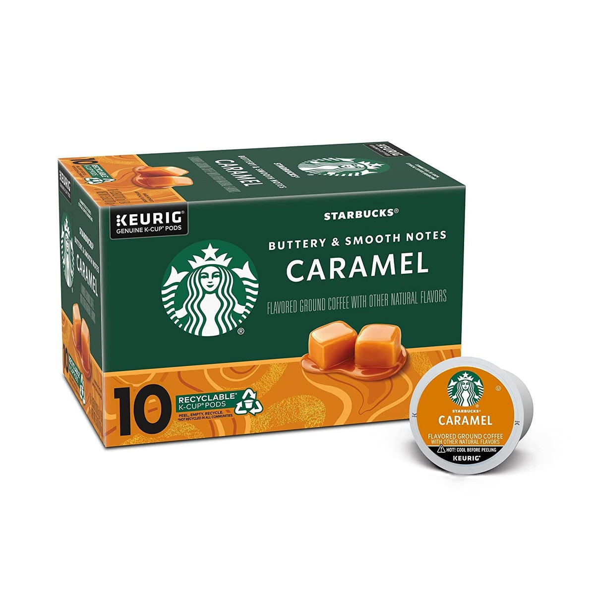 K-Cup Coffee Pods, Medium Roast Coffee, Pike Place Roast for Keurig Brewers, 100% Arabica, 6 boxes (60 pods total)