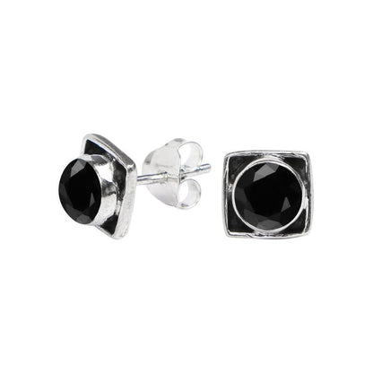 Labradorite Stone Stud Earring, 925 Sterling Silver Stud Earrings for Women Girls, Natural Gemstone Stud Earring, Round Stone Stud Earrings, Gift Jewelry for her