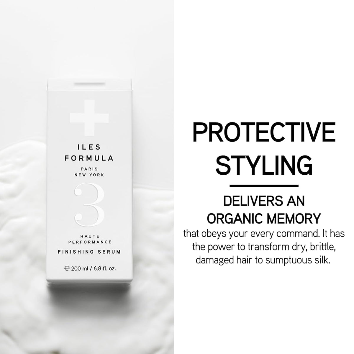 Haute Performance Finishing Serum – Style & Smooth without Weighting Hair Down, Protects Hair from Heat, Humidity, UV Rays + Color Fade - 6.8 Fl Oz (200 ML)