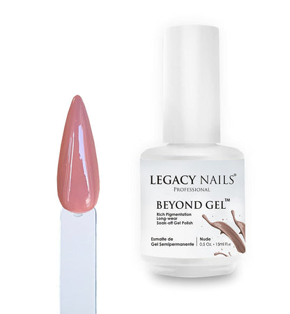 Professional Beyond Gel Soak-Off Nail Gel Polish Full Coverage Highly Pigmented Gel Nail Polish (BEYOND GEL - NATURAL 1/2 OZ)