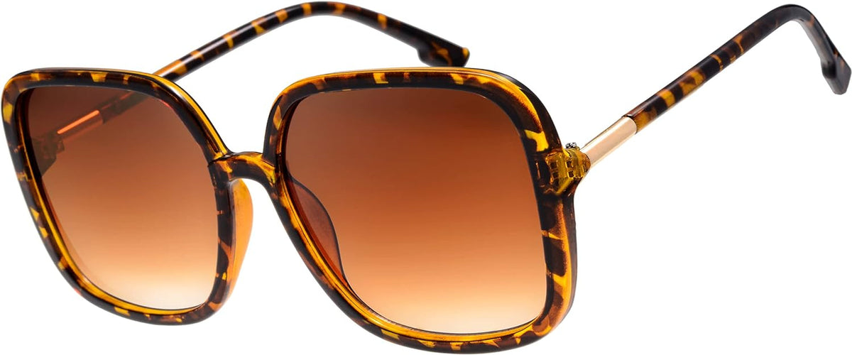 Women's Oversized Square Jackie O Cat Eye Hybrid Butterfly Fashion Sunglasses - Exquisite Packaging