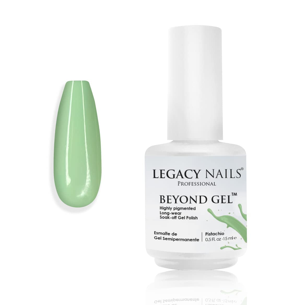 Professional Beyond Gel Soak-Off Nail Gel Polish Full Coverage Highly Pigmented Gel Nail Polish (BEYOND GEL - NATURAL 1/2 OZ)