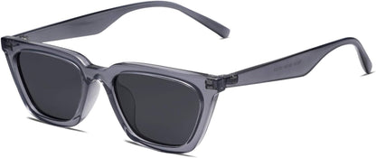 Polarized Narrow Square Cateye Sunglasses for Women Retro Trendy Driving Glasses SJ2169