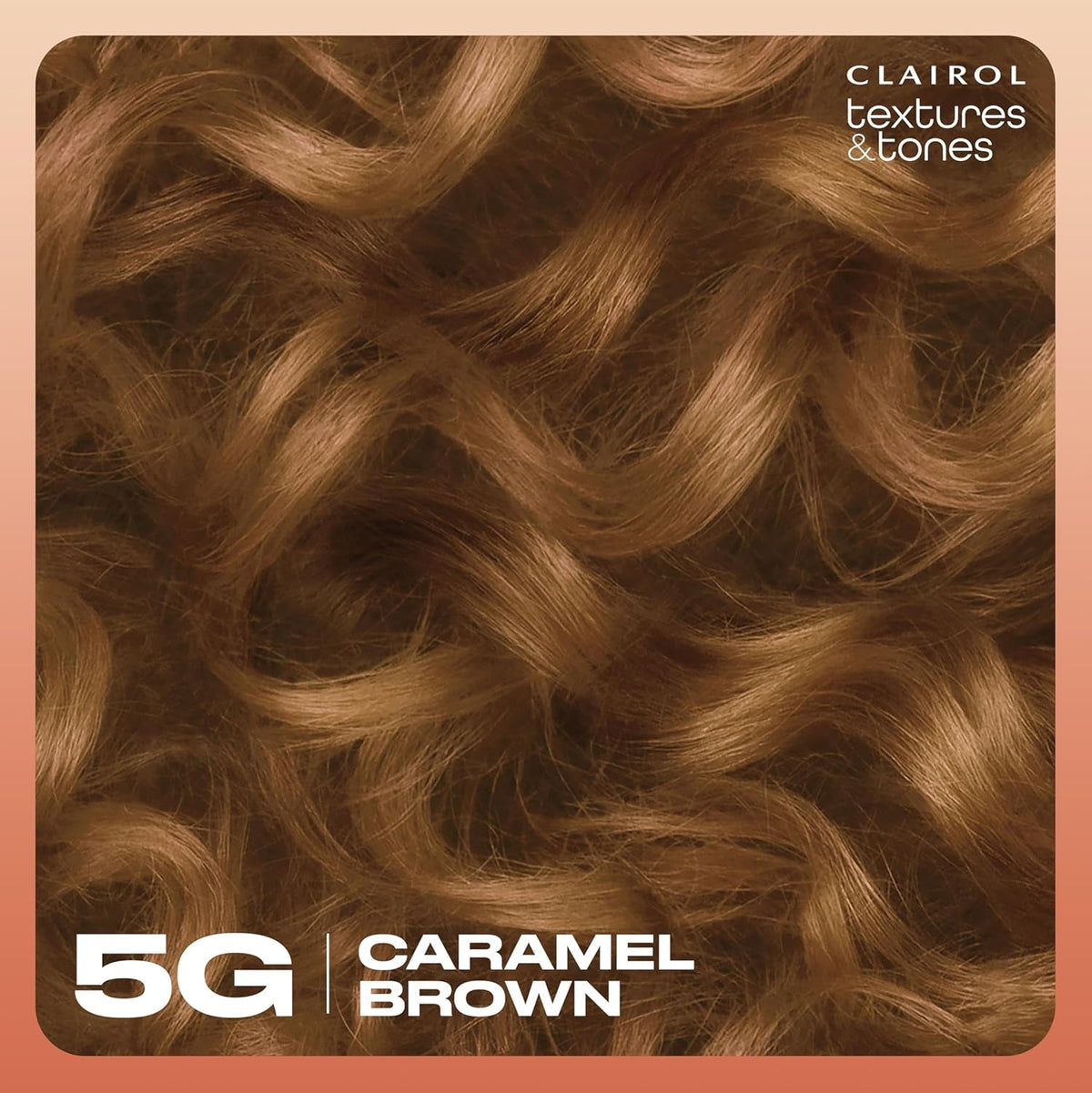 Textures & Tones Permanent Hair Dye, 5G Caramel Brown Hair Color, Pack of 1