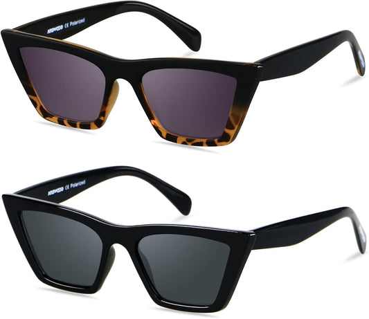 Cat Eye Sunglasses for Women Polarized Cateye Frames Fashion Vintage Square Classic Retro Sun Glasses