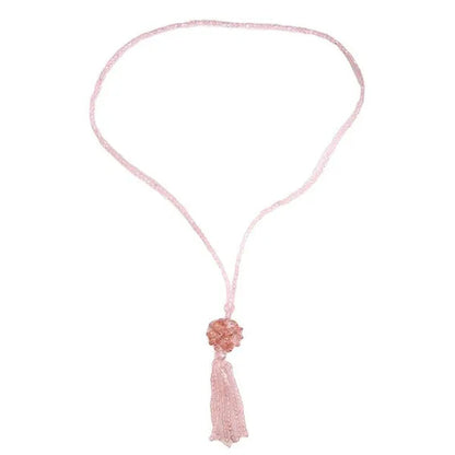 Crystal Bead Female Pendant Necklace Tassel Long Sweater Chain Necklace Decoration
