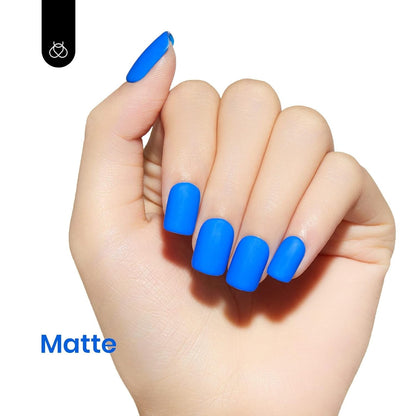 Beetles Gel Nail Polish, 1Pcs 15ml Electric Punk Bright Blue Color Gel Polish Soak Off Uv LED Gel Nail Art DIY Gel Nail Manicure for Girls Women Gifts Spring