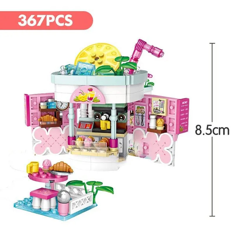 Loz Amusement Park Food Truck Merry-Go-Round Ferris Wheel Mini House Diamond Mini Building Block Cute Toys for Kids and Girls