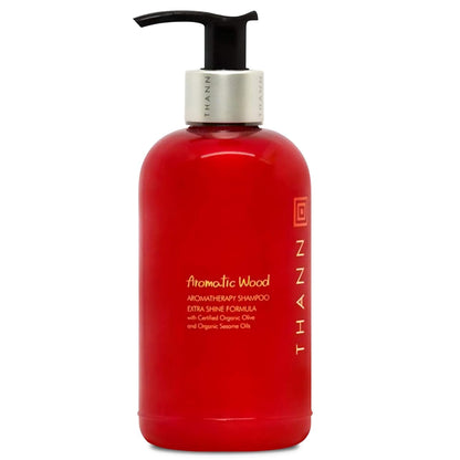 Aromatic Wood Aromatherapy Hair Shampoo for Men and Women - Extra Shine Shampoo with Organic Olive Oil & Sesame Oil, Silicone & Paraben Free, Fresh Citrus Scent, 250 ML (8.5 Fl Oz)