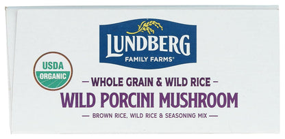 Family Farms, Rice Whole Grain with Wild Porcini Mushrooms Organic, 6 Ounce