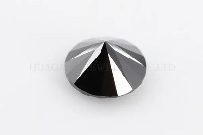 0.5ct 5mm  Round Brilliant Cut Black Moissanite Loose Stone VVS1 Excellent Cut Jewelry Making Stone