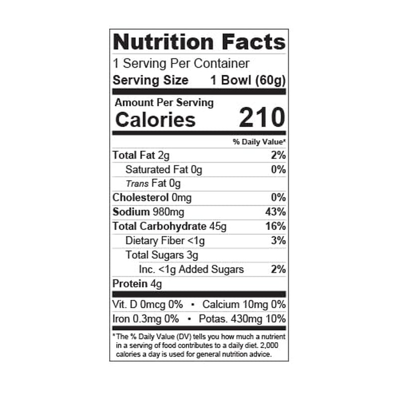 Laksa Curry Instant Noodle Bowls | Coconut Curry Flavor with Rice Noodles | Gluten-Free | No MSG Added | 2.1 Oz (6 Pack)
