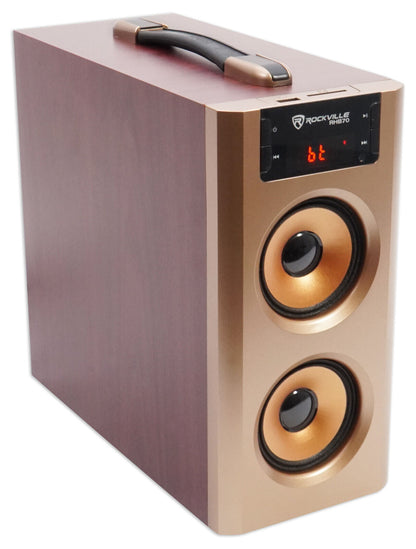 Rockville RHB70 Home Theater Compact Powered Speaker System W Bluetooth/Usb/