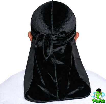 Superior Velvet Durag - Soft Velvet Durags for Men & Women, Long Double Wide Straps, Silky Durag Liner, Triple Stitched