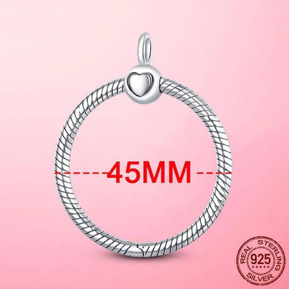 2023 Heart O Pendant 925 Sterling Silver O Pendant fit Original Cable Chain Pendant Necklace DIY Charm Beads Jewelry Anniversary Gift