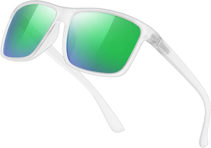 Sunglasses Men Polarized Sunglasses for Mens and Womens,Black Retro Sun Glasses Driving Fishing UV400 Protection