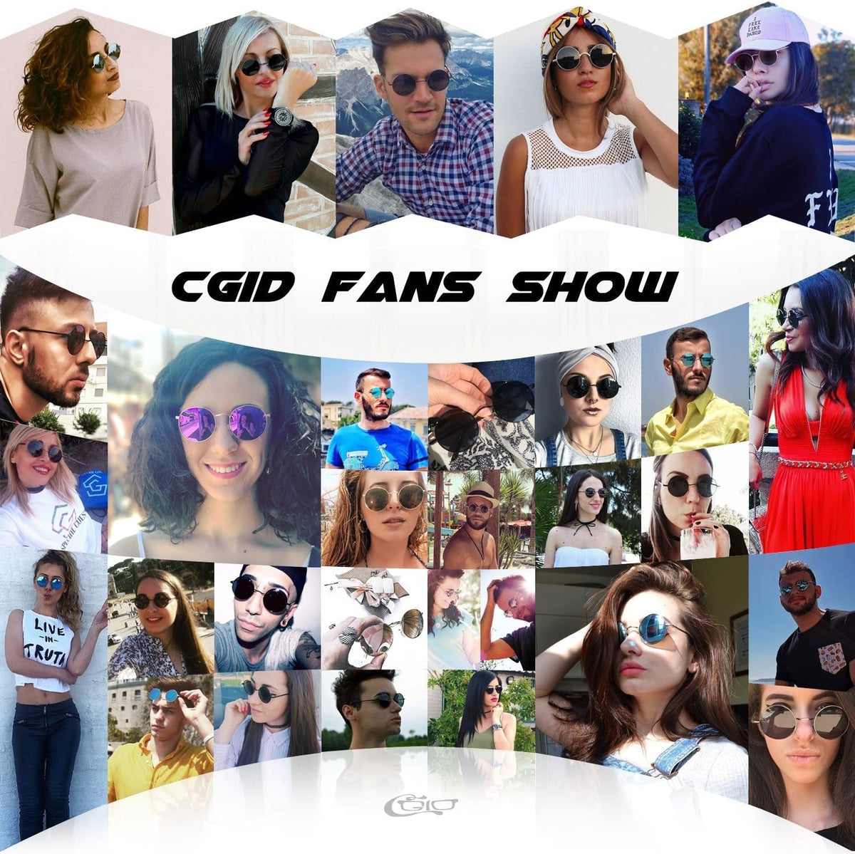 Retro round Polarized Sunglasses Mens Womens Circle Metal Hippie Shades UV400 Protection E01