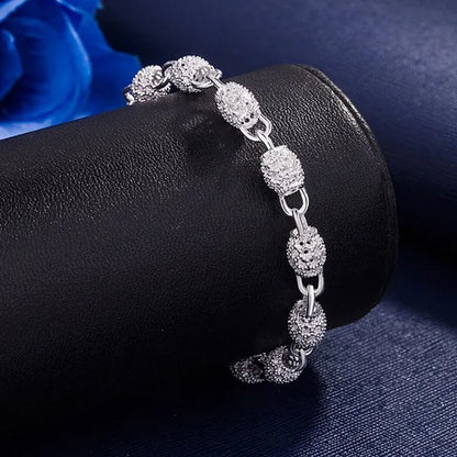 925 Sterling Silver Bracelet Exquisite Ball Flower Bracelet for Woman Fashion Jewelry Birthday Gift