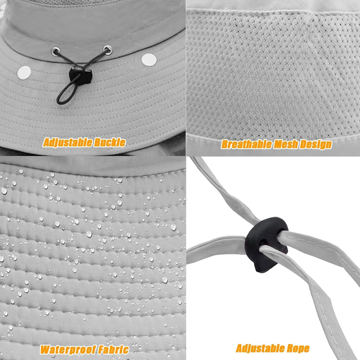 Fishing Hat for Men & Women, Outdoor UV Sun Protection Wide Brim Hat with Face Cover & Neck Flap