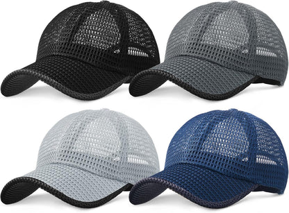 Summer Mesh Baseball Cap for Men Adjustable Breathable Caps Women Men'S Hat Quick Dry Hats Casual Trucker Hat