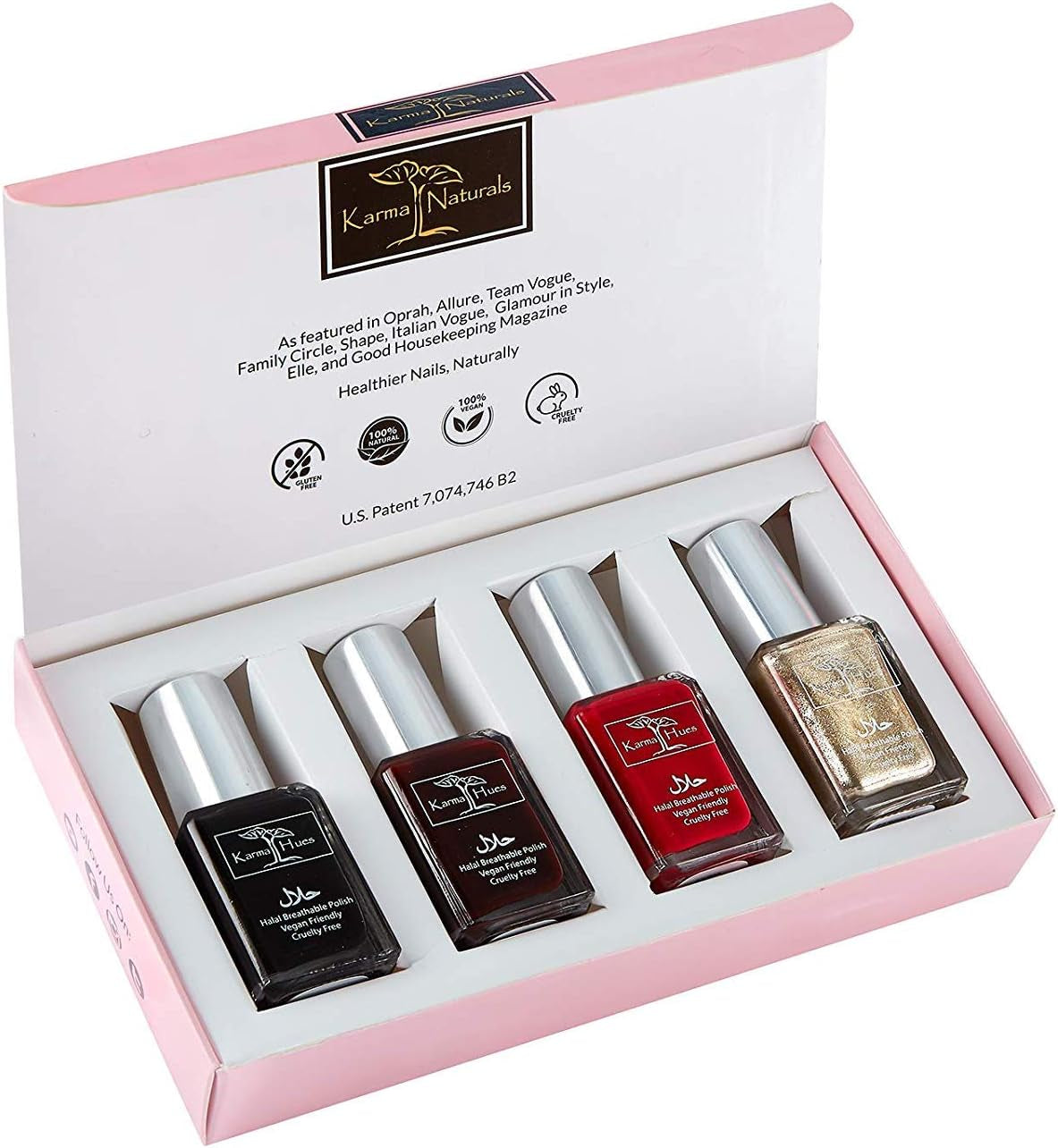 Beautiful Halal Nail Polish Set- Non-Toxic Nail Art, Vegan and Cruelty-Free Nail Paint